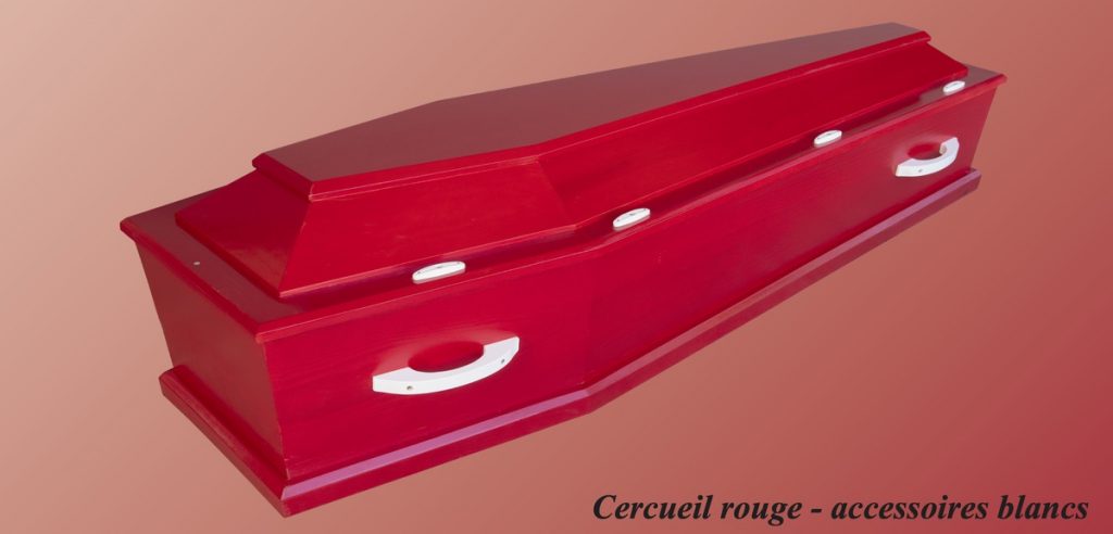 Cercueil Rouge - accessoires blanc