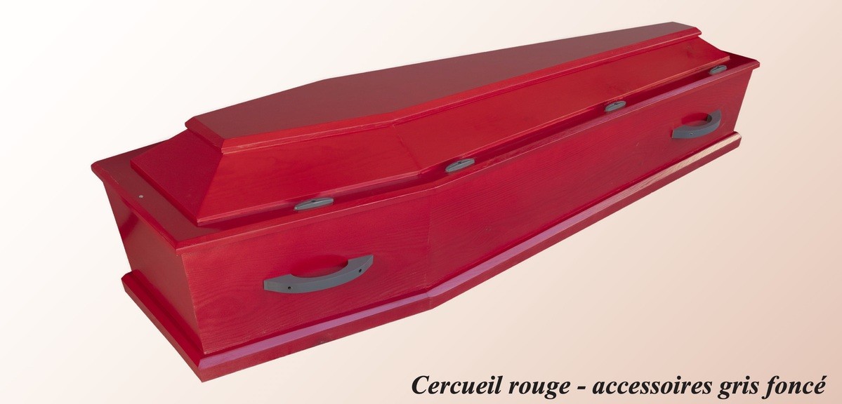 Cercueil Rouge - accessoires gris foncé
